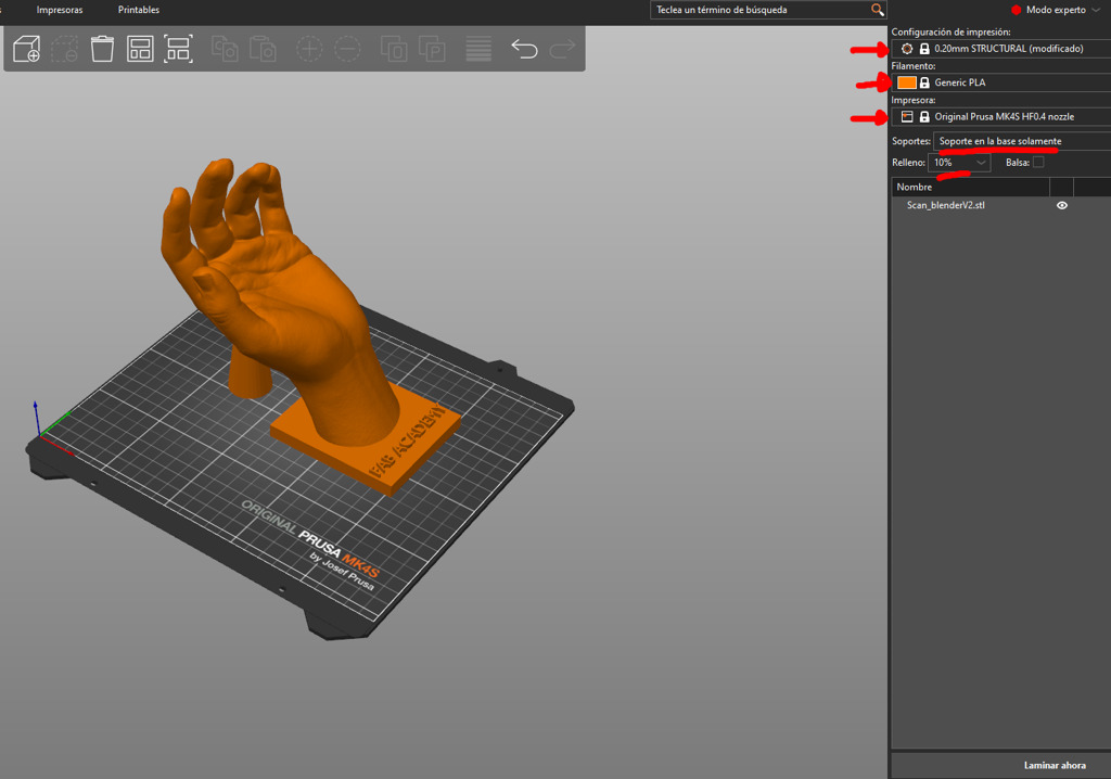 Setting up in PrusaSlicer
